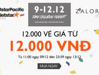 Jetstar khuyến mãi 12000 vé máy bay giá rẻ với giá 12000 đồng