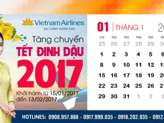 Vietnam Airlines thông báo tăng cường vé máy bay tết 2017