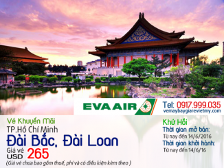 Khuyến mãi vé giá rẻ du lịch đến Đài Loan