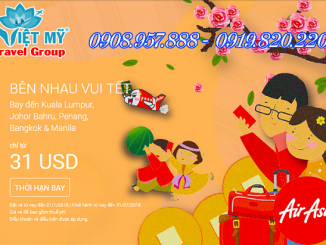 Air Asia khuyến mãi vui tết 2018