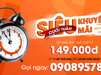 Siêu khuyến mãi vé máy bay 149k