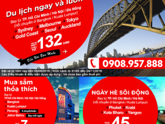 Ngày hè sôi động cùng vé máy bay AirAsian giá rẻ