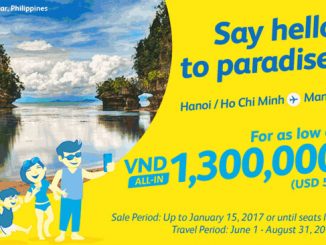 CEBU PACIFIC KHUYẾN MÃI HẤP DẪN ĐẾN 15/01