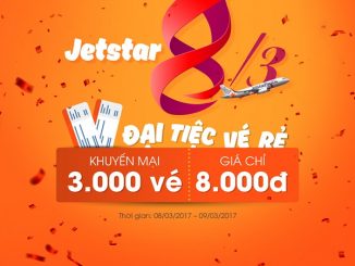 Vui ngày lễ 8-3 bay thả ga cùng Jetstar pacific