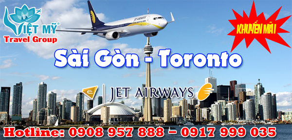 Giá vé máy bay khuyến mãi đến Canada Jet Airways