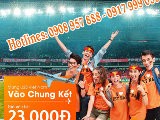 Khuyến mãi giá sốc mừng chiến thắng U23 Việt Nam của Jetstar