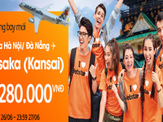 Khuyến mãi đường bay mới đến Osaka của jetstar chỉ từ 1.280.000 VND
