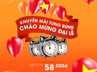 Khuyến mại tưng bừng đón lễ vơi vé máy bay chỉ từ 58.000đ