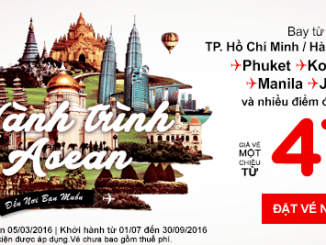 Khám phá Đông Nam Á cùng hành trình bay giá rẻ của AirAsia