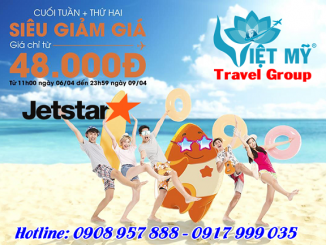 Khuyến mãi cuối tuần giá + thứ hai cực rẻ của Jetstar