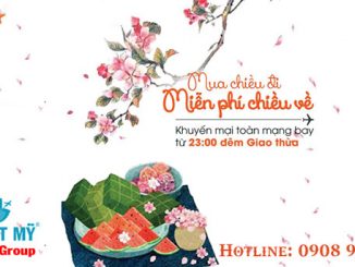 Khuyến mãi mua vé chiều đi miễn phí chiều về hãng Jetstar đêm 30 tết
