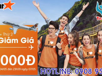 Siểu giảm giá cuối tuần + thứ 2 Jetstar chỉ từ 48k