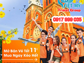 Jetstar khuyến mãi vé máy bay tết chỉ 11.000 VND