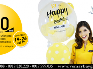 Nok Air khuyến mãi vé máy bay từ Thái Lan