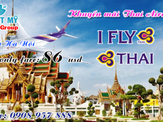 Thai Airways khuyến mãi từ Hà Nội chỉ từ 86 USD