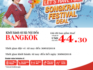 Thai Lion Air khuyến mãi vui lễ Songkran chỉ từ 45 USD