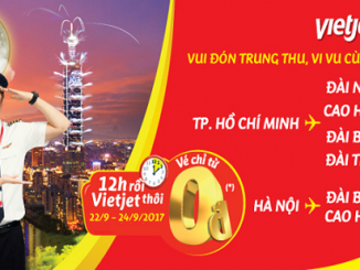 Khuyến mãi vé 0đ mùa Trung Thu