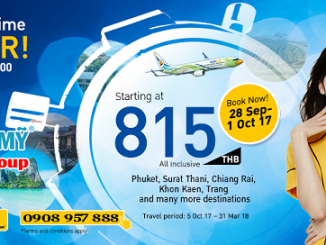 Khuyến mãi Nok Air bay từ Bangkok