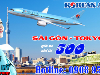 Khuyến mãi bay Tp.HCM đi Nhật Bản hãng Korean Air