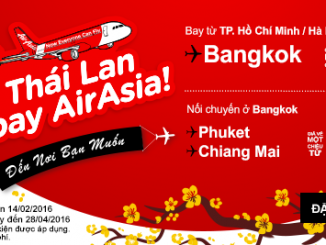 Bay đến Thái Lan cùng vé máy bay AirAsia khuyến mãi