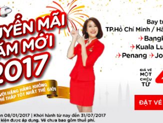 Khuyến mãi năm mới 2017 cùng AirAsia