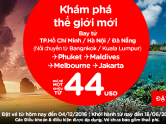 Khám phá thế giới mới, cùng ưu đãi mới từ Airasia!