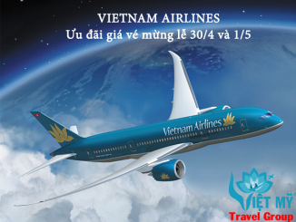 Bảng giá vé máy bay lễ 30/4 và 1/5 của Vietnam Airlines.