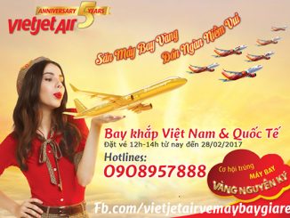 Đặt vé máy bay trúng vàng Nguyên Ký