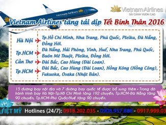 Vietnam Airlines mở bán vé Tết 2016 đợt cuối