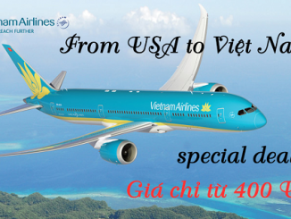 Giá vé máy bay từ Mỹ đến Việt Nam của Vietnam Airlines