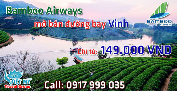 Bamboo Airways mở bán đường bay mới đi Vinh