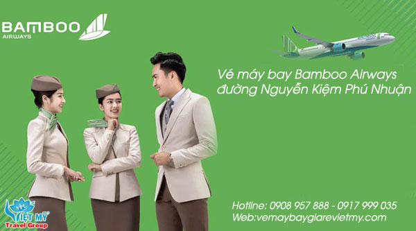 Vé máy bay Bamboo Airways đường Nguyễn Kiệm quận Phú Nhuận